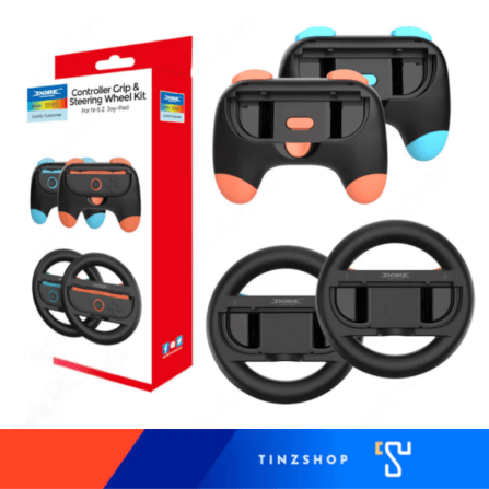 อุปกรณ์เสริมสำหรับ JOY-CON NINTENDO SWITCH 2 DOBE TNS-5110 (ชุดพวงมาลัยและกริ๊ป)_2